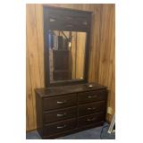 6 DRAWER DRESSER WITH MIRROR (ALT LOCATION)
