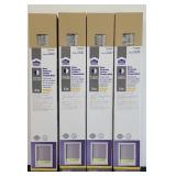(4) NEW ROOM DARKENING 2 INCH CORDLESS BLINDS