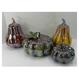 GLAZED CERAMIC SQUASHES