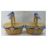 (2) LONGABERGER CENTURY HOSTESS' BASKETS