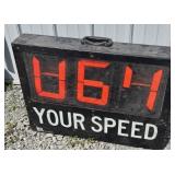 SPEED RADAR SIGN