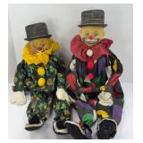 (2) VINTAGE CLOWNS