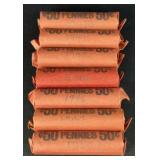 (7) ROLLS OF 1940s & 1950s WHEAT PENNIES