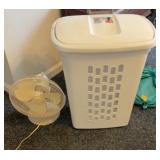 CLOTHES HAMPER & FAN (ALT LOCATION)
