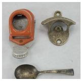 DAISY & COKE BOTTLE OPENERS & STERLING SPOON
