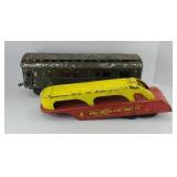 VINTAGE CARAVAN AUTO CARRIER & TRAIN CAR