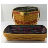 LONGABERGER SNOWFLAKE & CRACKER BASKETS