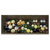 VINTAGE ASSTD MARBLES & SHOOTERS