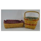 LONGABERGER CRANBERRY & BREAD BASKETS