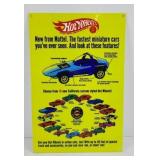 ENAMEL METAL HOT WHEELS SIGN
