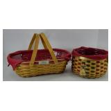 LONGABERGER NATURE'S GARLAND & CAROLING BASKET