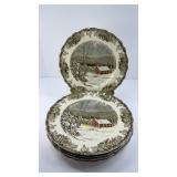 (8) JOHNSON BROTHERS DINNER PLATES