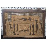 AFRICAN CLOTH FRAMED ART