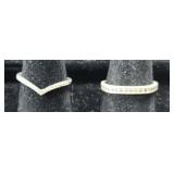 (2) STERLING SILVER RINGS