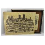 INDIANAPOLIS & OTHER ETCHED ART