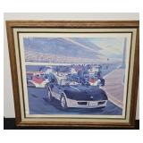 INDY 500 CW MUNDY MOUNTED POSTER