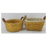 LONGABERGER TEA & BUTTON BASKETS