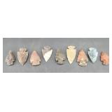 (9) ARROW HEADS (UNKNOWN ORIGIN)