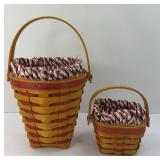 (2) LONGABERGER SWEETHEART BASKETS