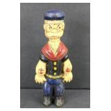 CAST IRON POPEYE THE SAILOR MAN BANK
