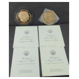 (2) 1973 INAUGURAL MEDALS (RICHARD NIXON)