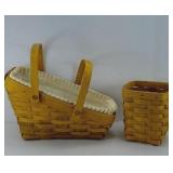 LONGABERGER MEDIUM VEGETABLE & TEASPOON BASKET