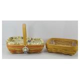 LONGABERGER EARLY BLOSSOM & 8 X 8 BASKET