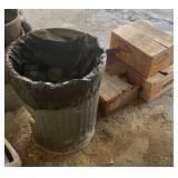 CANNING JARS WITH METAL TRASH CAN (ALT LOCATION)
