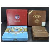 (4) CIGAR BOXES
