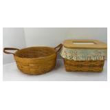 LONGABERGER MOM'S MEMORIES & DARNING BASKETS