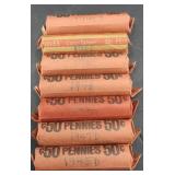 (7) ROLLS OF ASSTD WHEAT PENNIES