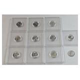 N(10) SILVER DIMES 1946-1952 LOOK UNCIRCULATED