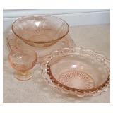 PINK DEPRESSION GLASS