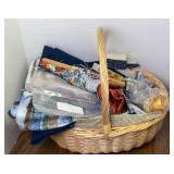BASKET OF ASSTD CRAFTING GOODS