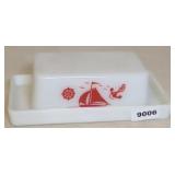 VINTAGE SAILBOAT BUTTER DISH