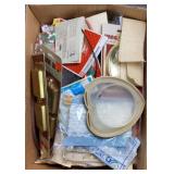 BOX OF ASSTD CRAFTING SUPPLIES