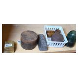 CANON BALL, LEAD BRICK, METAL, INSULATOR