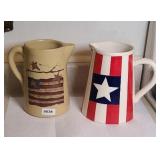 (2) AMERICANA PITCHERS