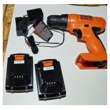 BLACK & DECKER CORDLESS DRILL 20V EXTRA BATTERY