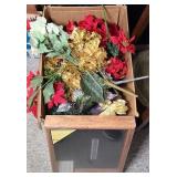 ARTIFICIAL FLOWERS & DISPLAY CASE