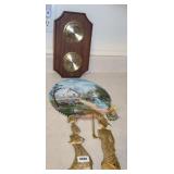 BAROMETER, PAINTED SAW BLADE, DECOR