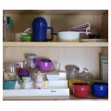 KITCHEN ITEMS, SMALL SHELF