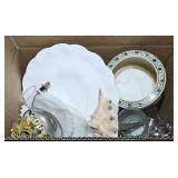 CAKE STAND & ASSTD GLASSWARE