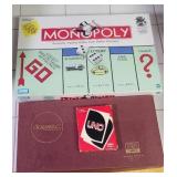 MONOPOLY, SCRABBLE & UNO