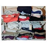 (2) SHELVES OF LADIES PANTS