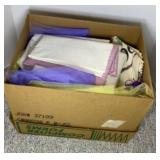 BOX OF FABRIC