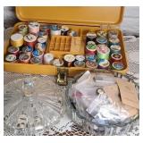 SEWING BASKETS W/ ASSTD SEWING NOTIONS