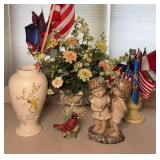 HALL VASE, DECOR & FLAGS