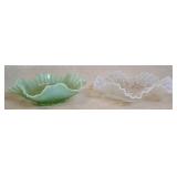 (2) RUFFLED CANDY DISHES