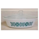 GLASBAKE COVERED CASSEROLE W/ LID 1 QT